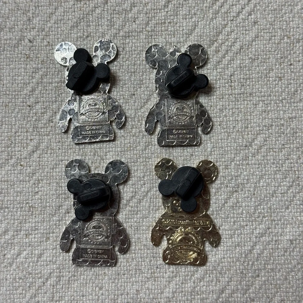 Disney Vynilmation Star Wars 2010 Mushu Marie Naveen Collectible Pins Lot of 4